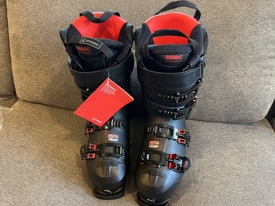 Atomic Hawx Magna 130S - Size 25/25.5 Ski Boots, Black with Red - 2025 model
