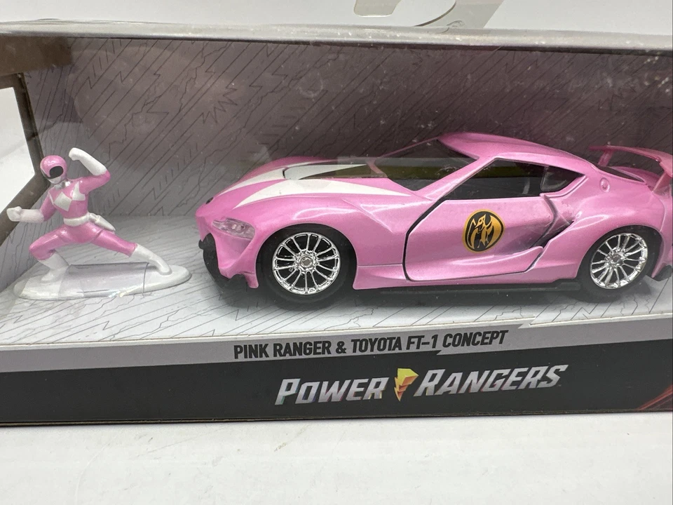Figura Hasbro 1/32 Jada Toys Toyota FT1 Concept Car Power Rangers Pink Ranger Foto 3 de 4