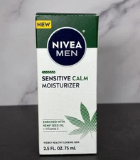 Nivea Men Sensitive Calm Moisturizer With Hemp Seed Oil + Vitamin E, 2.5oz