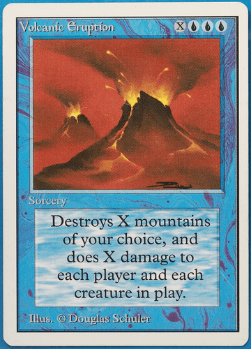 Volcanic Eruption Unlimited PLD Blue Rare MAGIC MTG CARD (ID# 497819) ABUGames - Picture 1 of 2