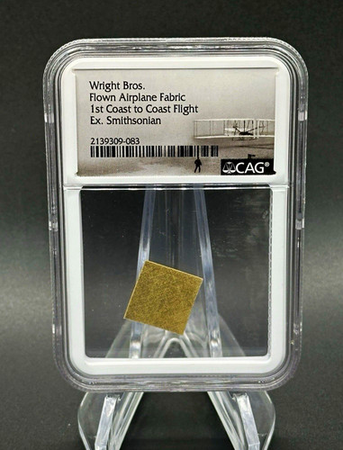 Wright Bros. CAG Certified Flown Airplane Fabric Ex Smithsonian