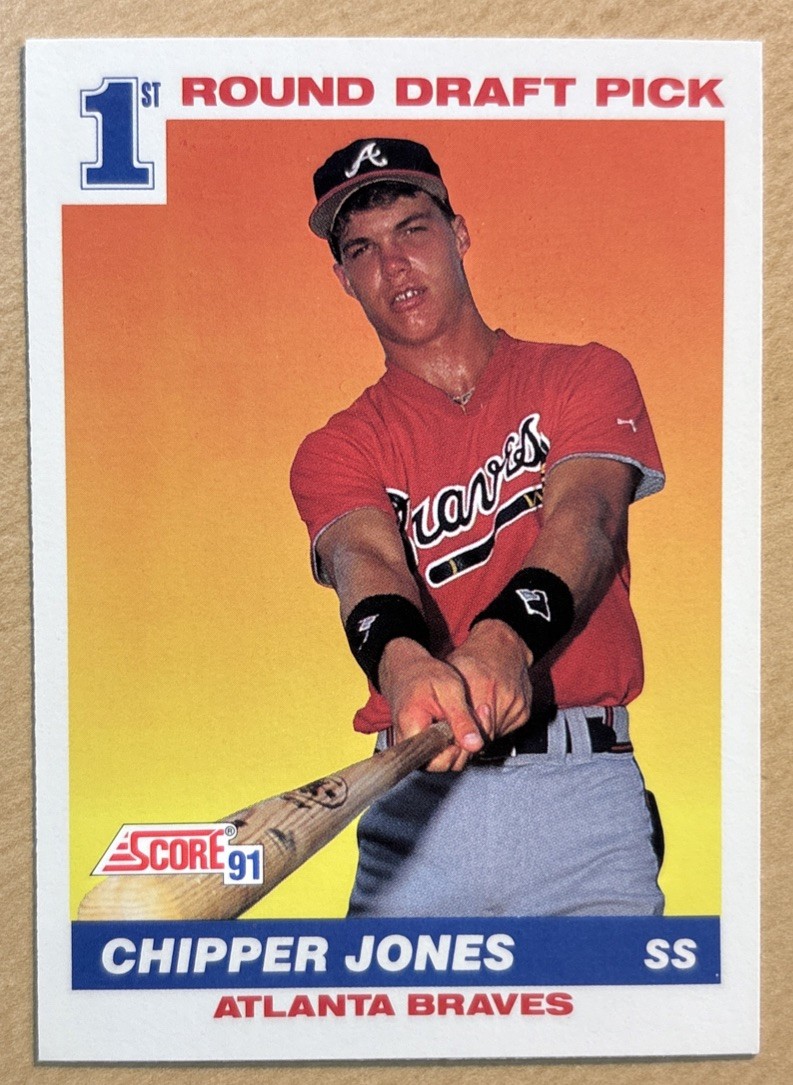 Chipper Jones 1991 Score Rookie Card #671, NM-MT