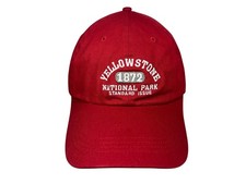YELLOWSTONE NATIONAL PARK Outdoor Red STANDARD ISSUE BASEBALL HAT Hike Golf NEW 
