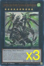 3x Yugioh Jupiter the Power Patron of Destruction DOOD-EN044 Ultra Rare NM