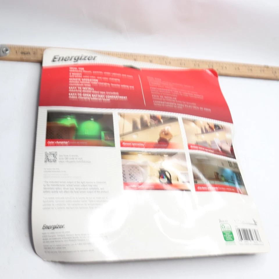 (5-Pk) Energizer LED Puck Lights Under Cabinet Lighting - w/o Remote - Image 4 of 4