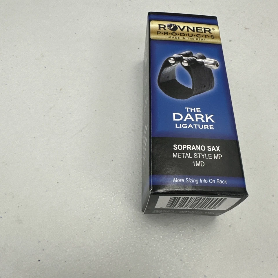 Ligadura y tapa de saxo soprano oscuro Rovner para boquillas de metal 1MD Foto 2 de 4