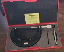 STARRETT: 3 - 4 INCH STARRETT OUTSIDE MICROMETER No. 436RL-4 New in Box