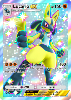 Pokemon Pocket TCG Trading Card 2 Star Shiny Lucario EX Mega Rising DIGITAL