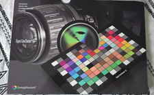 New GretagMacbeth Digitlal Color Checker  8.5x11"  SG Card with Small Card