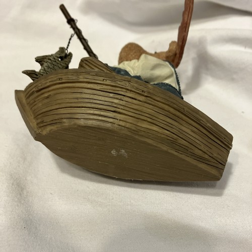Fishing Moose In Bib Coveralls Fishing Ornament 4” X 4” - Picture 4 of 4