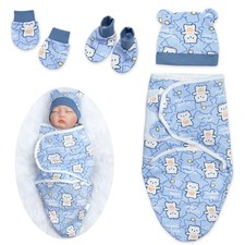 4Pcs Reborn Baby Doll Clothes Swaddle Blanket Suit for 17-22 inch Reborn Baby...