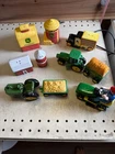 Vintage Lot of 7  Sets of Salt and Pepper Shakers. John Deere and One Coke