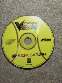 Virtual Open Tennis (Sega Saturn, 1996) Disc & Manual Only T&W