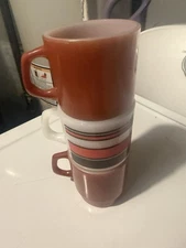 VINTAGE FIRE KING STACKABLE MUGS