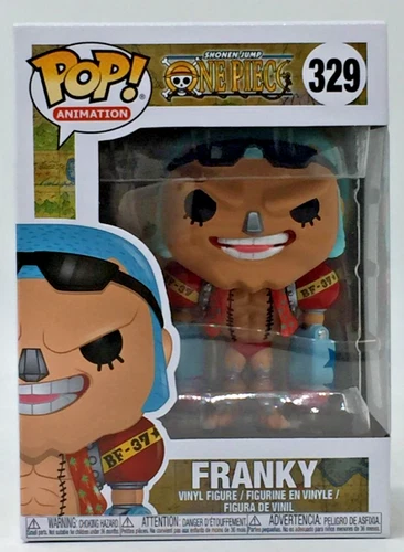 Funko Pop!  Anime One Piece Franky #329 Silver Nose With Protector