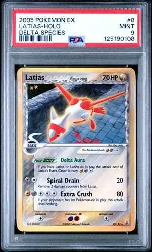Pokemon LATIAS DELTA SPECIES 8/113 Holo Rare (2005 Delta Species) PSA 9