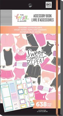 The Happy Planner ACCESSORY BOOK Stickers - FITNESS - 638 pcs