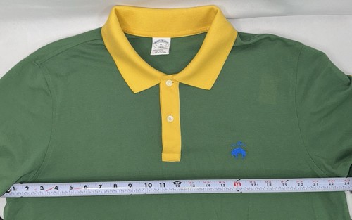 Herren Brooks Brothers Performance Polo XL grün mit Kontrastbesatz & BB-Logo - Bild 5 von 6