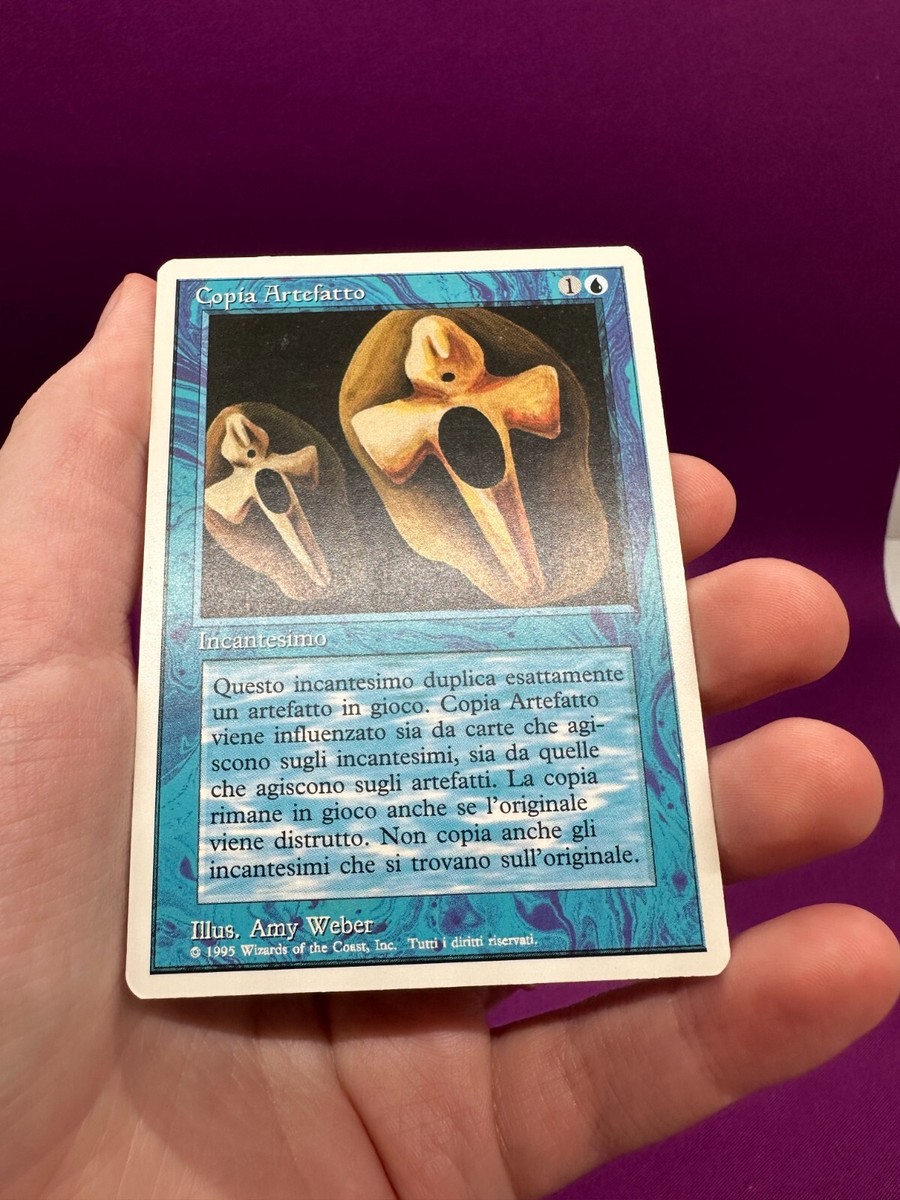 1995 MTG Magic Copy Artifact Revised Italian Vintage