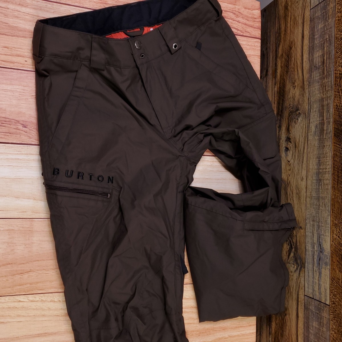 Burton Pants XS Dark Brown Dryride Snowboard Lined Dry Ride Winter