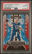 Josh Allen 2023 Rookies & Stars Airborne Red Plaid #AI4 SP PSA 10 GEM-MINT 