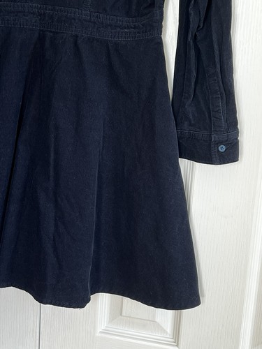 Gap Hemdblusenkleid Damen 12 Cordknöpfe marine Hemd kuschelig Cord kragenlos smart - Bild 10 von 23