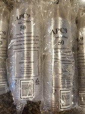 Clear Plastic PET Cups 9 oz new total 750 disposable drinking cup APC9 sealed