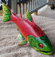 10.5" L.  James Mead Salmon Ice Spearing Fishing Decoy.