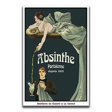 VINTAGE ABSINTHE GODARD POSTER - Gift