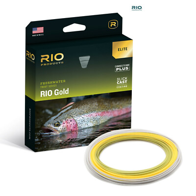 Rio  ELITE Gold Floating Fliegenschnur * Neu 2026 Aktien * RIO GOLD ELITE FLYLINE