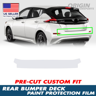 PreCut Clear Rear Bumper Deck Paint Protection Film PPF For 2018-25 Nissan Leaf