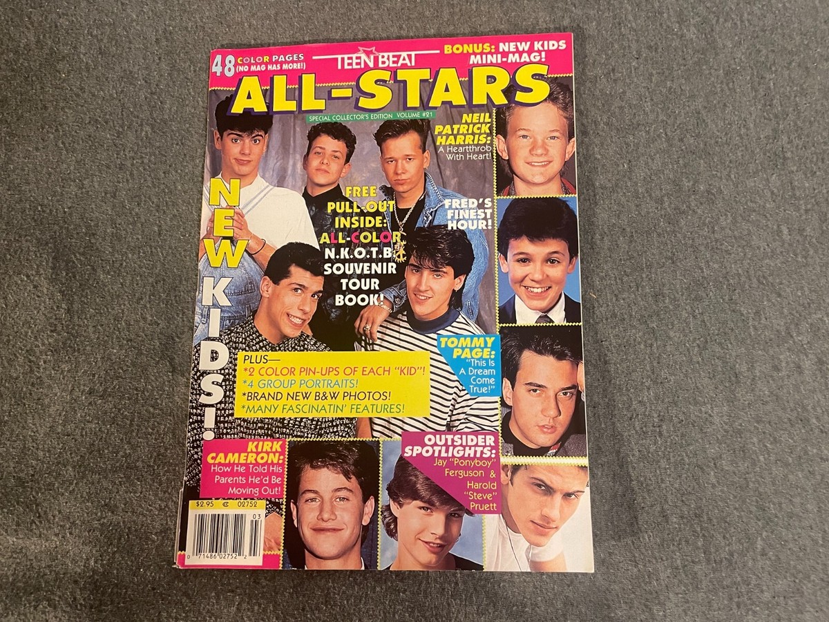 Teen Beat All Stars Magazine 1990 New Kids On Block Alyssa