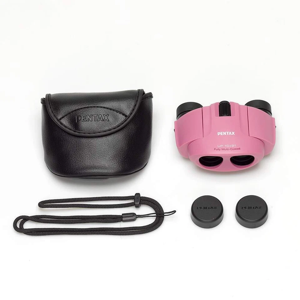 PENTAX Porro Prism Binoculars UP 10x21 Pink 61806 Multi Coating Lens w/case NEW - Image 3 of 3