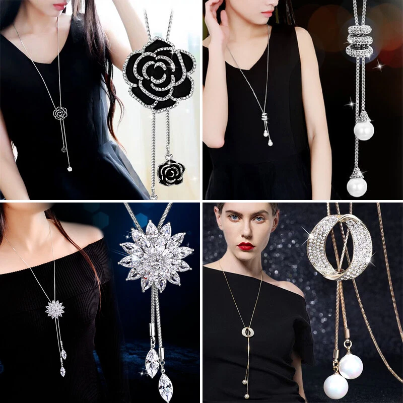 Stylish long chain with best sale pendant