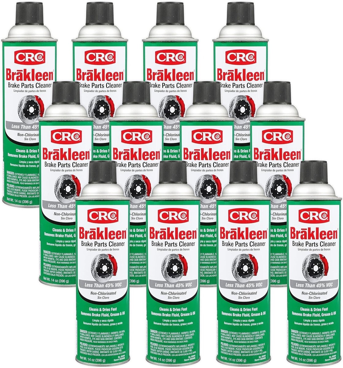 CRC (05084) Brakleen Non-Chlorinated Brake Parts Cleaner - 14 oz