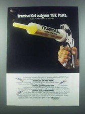 1985 Cyanamid Tramisol Gel Ad - Outguns TBZ Paste