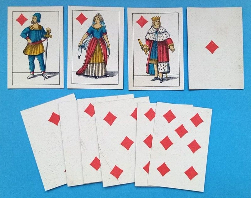 Carte da giuco italiane - jeu de cartes au portrait italien à deux