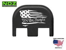 NDZ Glock Gen 5 17 19 45 Aluminum Slide Cover Back Plate - We The People Flag
