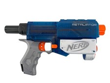 NERF N-Strike Elite Retaliator Foam Dart Gun Sonic Ice Clear Blue Blaster