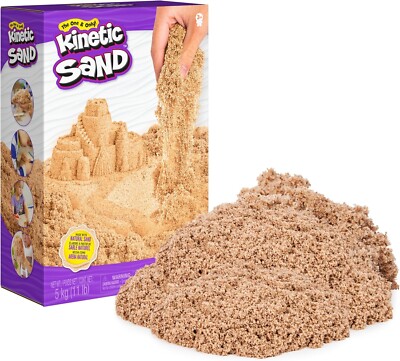 Kinetic Sand, 11lb (5kg) Natural Sand color for Arts and Crafts, Moldable
