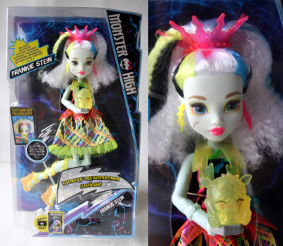 Monster High 2015 Frankie Stein High Voltage Electrified Doll Mattel New !