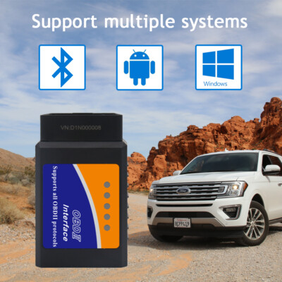 OBD2 Bluetooth Auto Diagnostics Tool - ELM327 Code Scanner for Engine Issues