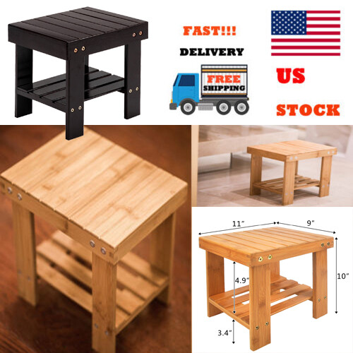 Wooden Wood Meditation Stool Seat Zen Handmade Bench Sitting With