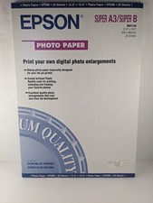 Epson Premium Photo Paper Glossy A3 13x19 Inches, 18 Sheets OPEN BOX S041143