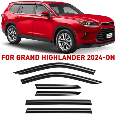 Rain Guards Vent Visors Shade for 2024-2026 Toyota Grand Highlander