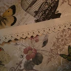 German dresden paper antique vtg embossed lace tape trim authentic c. 1900