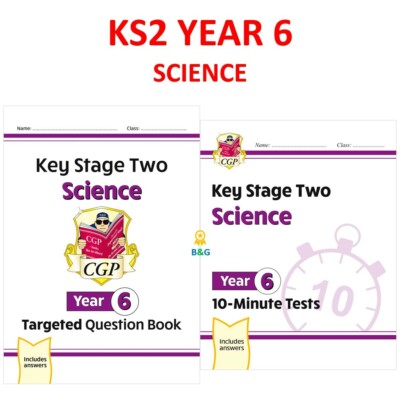 KS2 Year 6 Science Targeted Workbook & 10-Minute Test with Answer Ages 10-11 CGP
