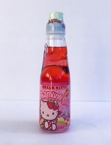 Limited Edition HELLO  KITTY  Ramune Pink Strawberry Soda 