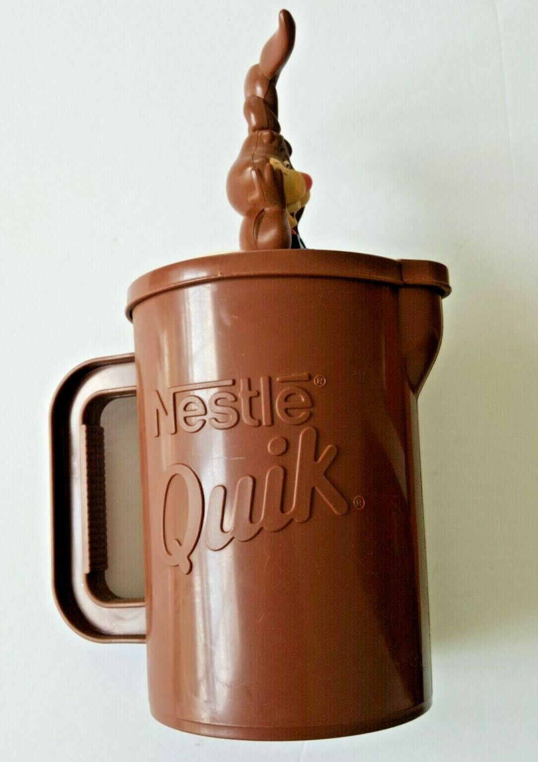 Nestle Quik Chocolate Milk Bunny Mixer Pitcher Brown Plastic Bunny Milk  Mixer