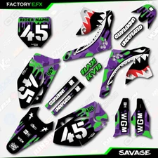 Purple & Green Savage Camo Graphics Kit fits 06-08 Kawasaki KXF450 KX450F  Decal